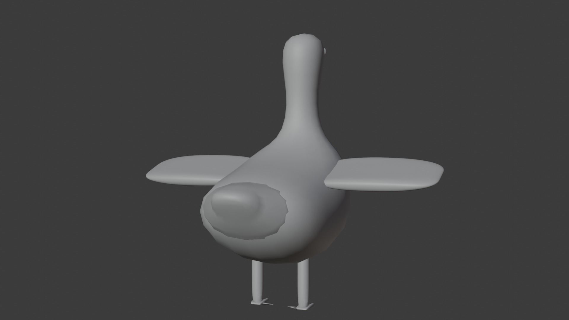 Goose Cartoon Free low-poly 3D model_15