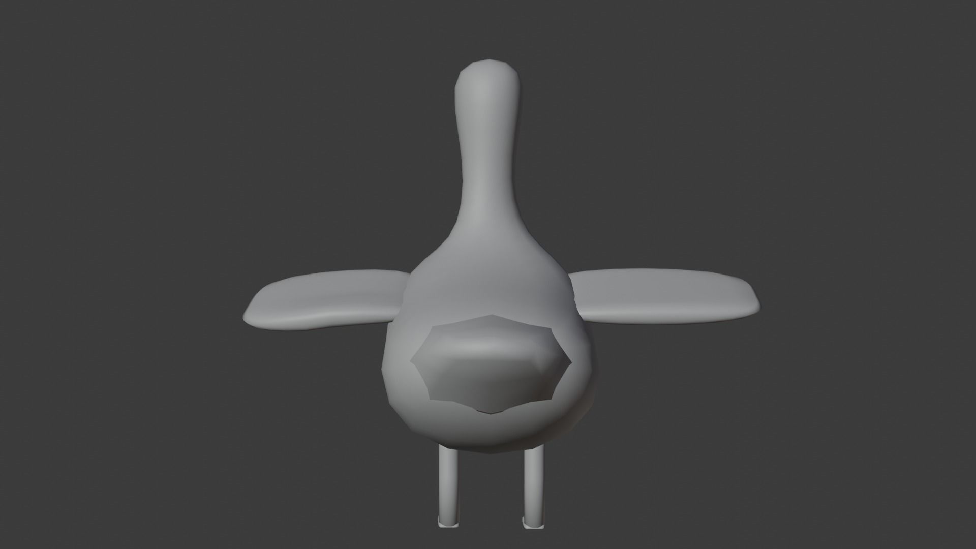 Goose Cartoon Free low-poly 3D model_20