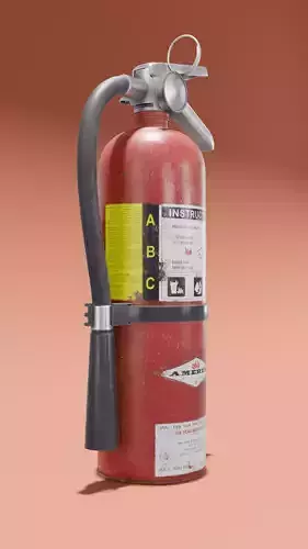 Game Ready Fire Extinguisher 3d Model Low-poly 3D model