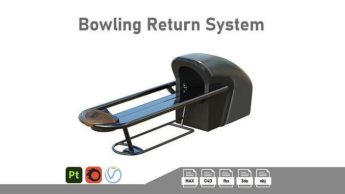 Bowling Return System Low-poly 3D model