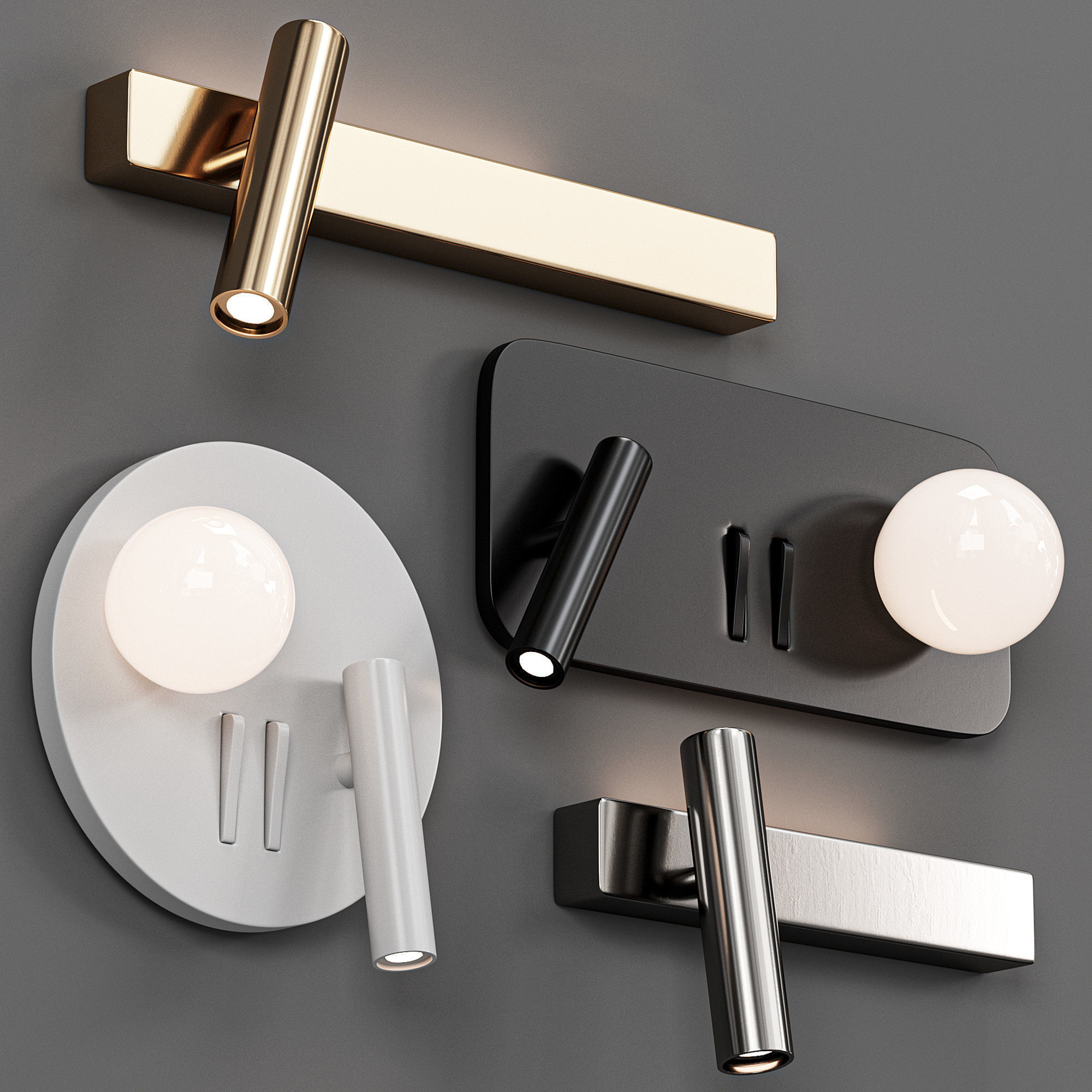 JENIUS Wall Lamp 3D model_2