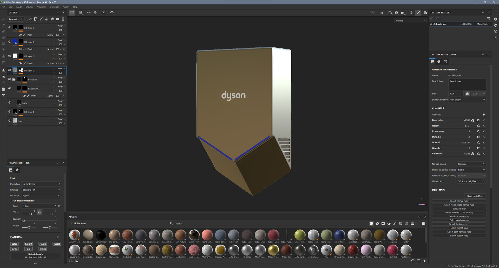 Dyson Airblade V Low-poly 3D model_13