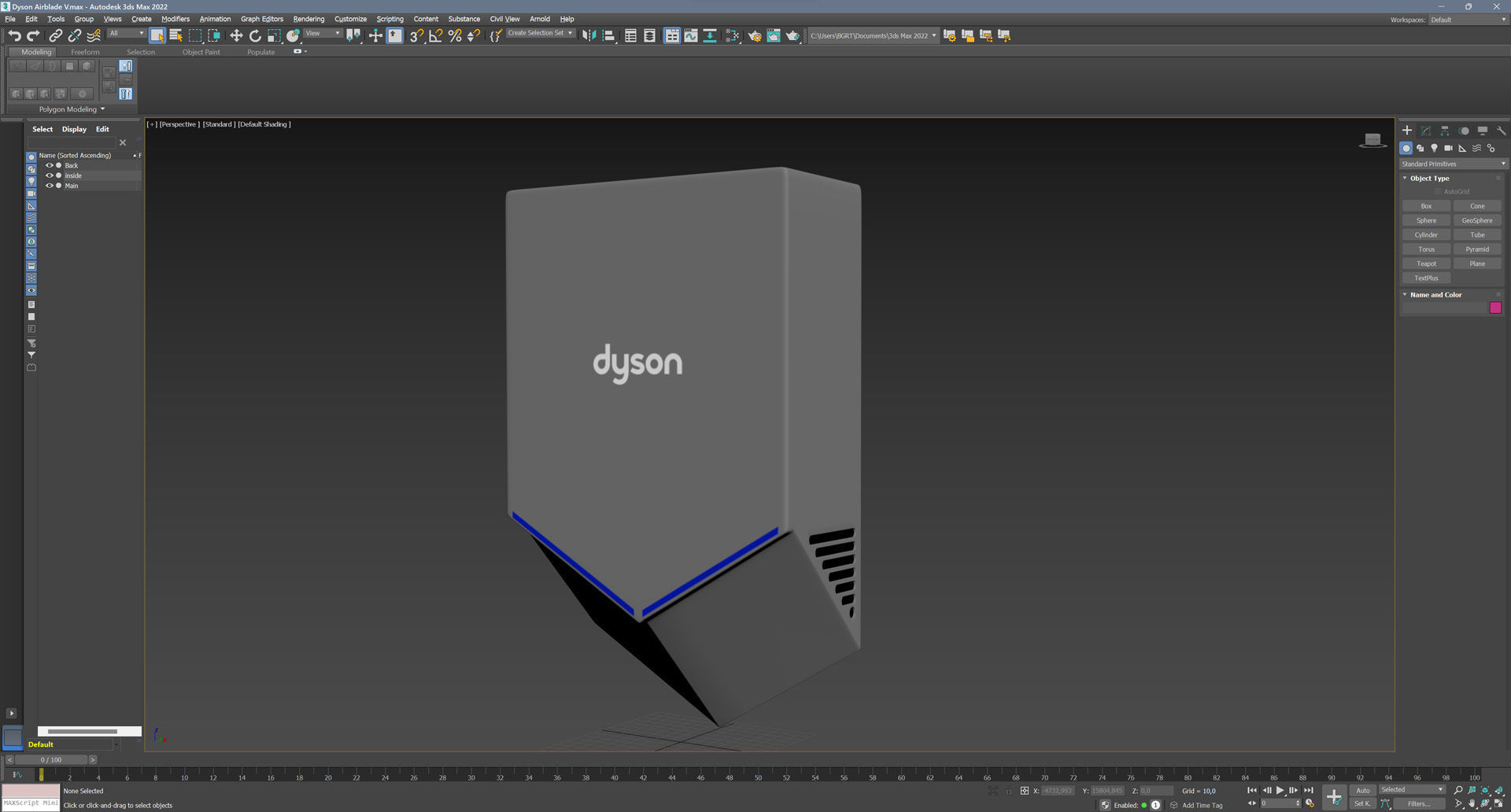 Dyson Airblade V Low-poly 3D model_12