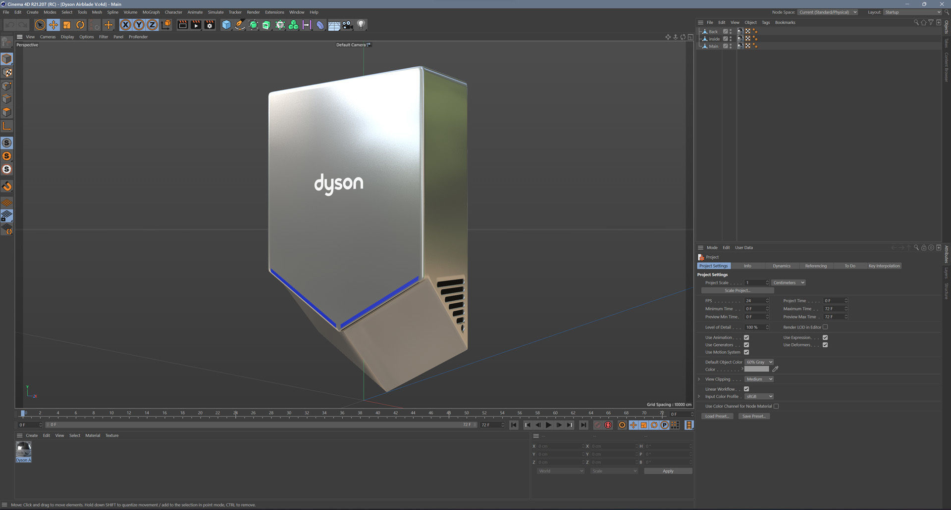 Dyson Airblade V Low-poly 3D model_11