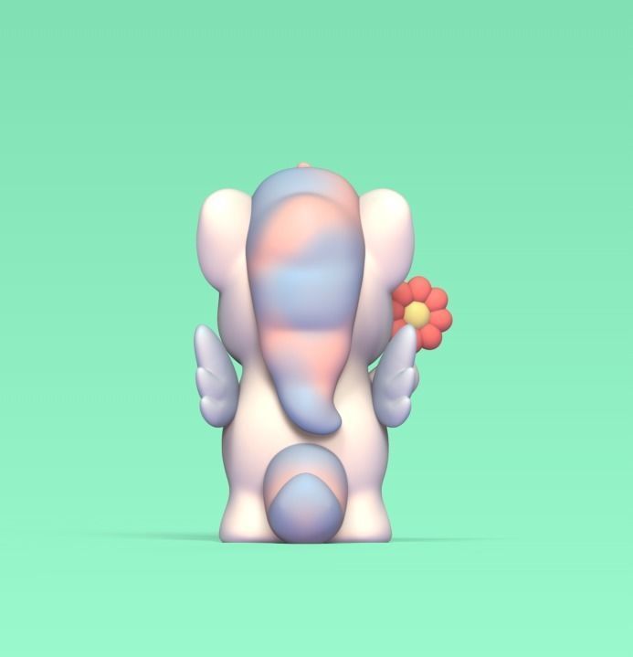 Cute Unicorn Flower 3D print model_4