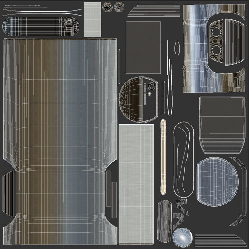 Dyson Airblade HU03 9kJ Low-poly 3D model_17