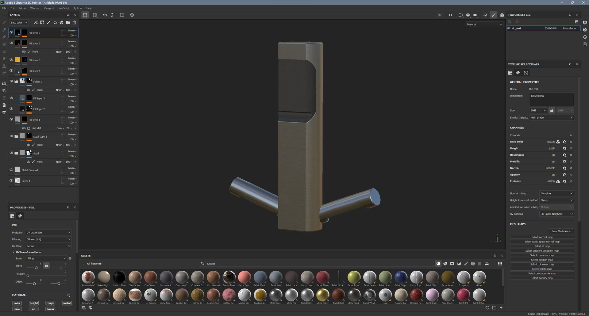 Dyson Airblade HU03 9kJ Low-poly 3D model_15