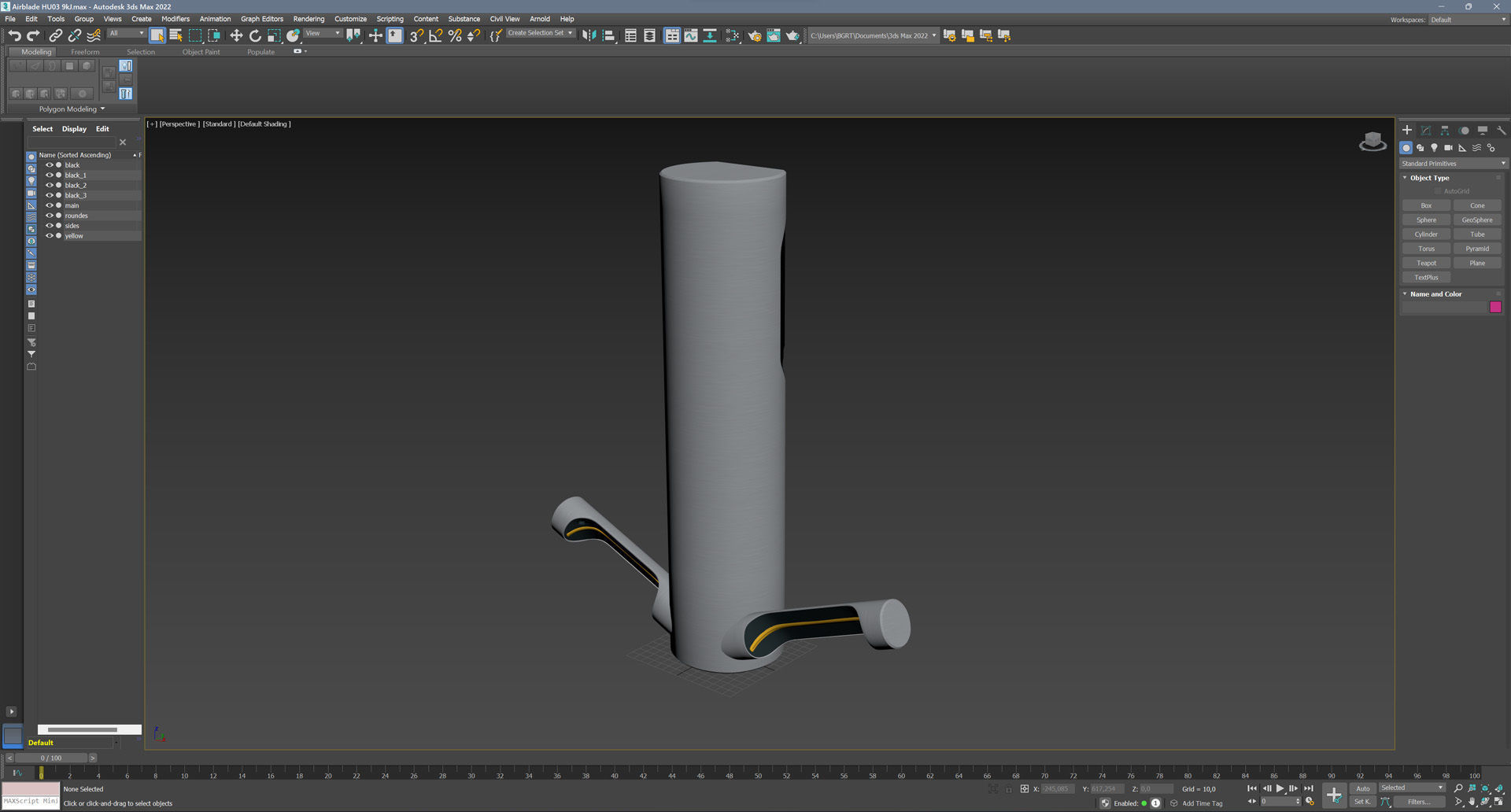 Dyson Airblade HU03 9kJ Low-poly 3D model_13