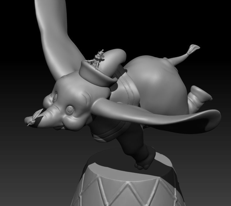 Dumbo elephant  3D print model_7