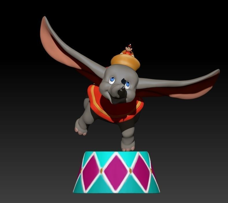 Dumbo elephant  3D print model_2