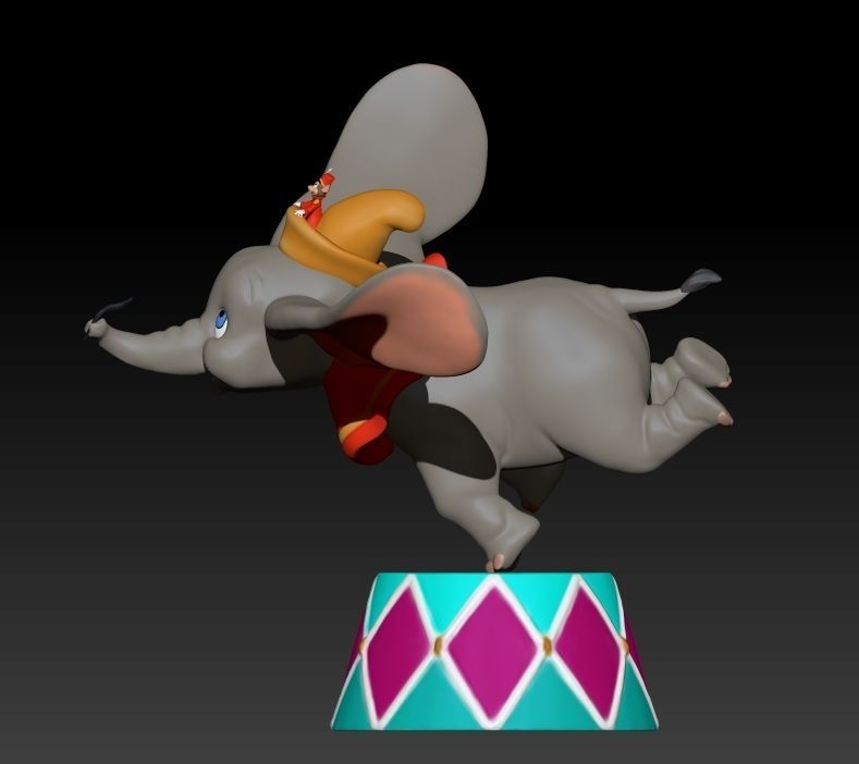 Dumbo elephant  3D print model_3