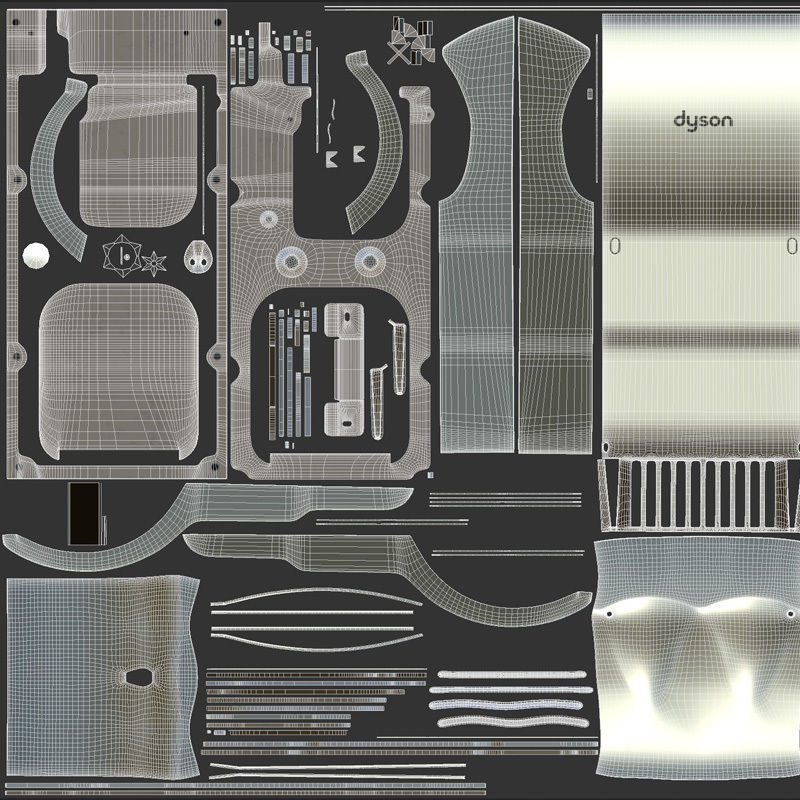 Dyson Airblade db AB14 Low-poly 3D model_18