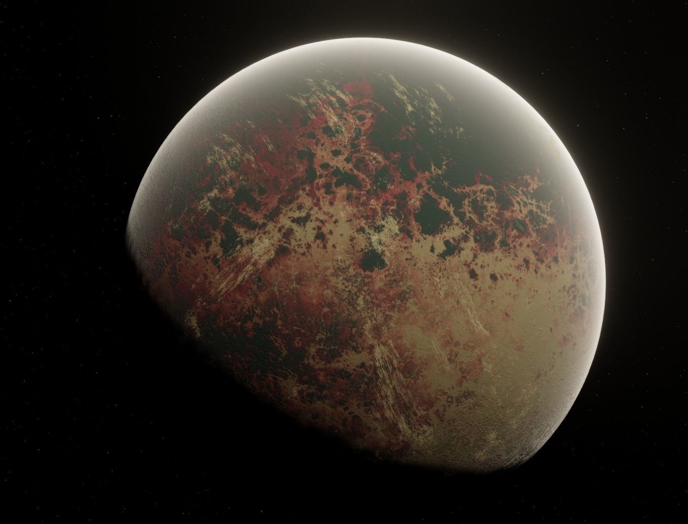 Planet Space Ready to game  Low-poly 3D model_6