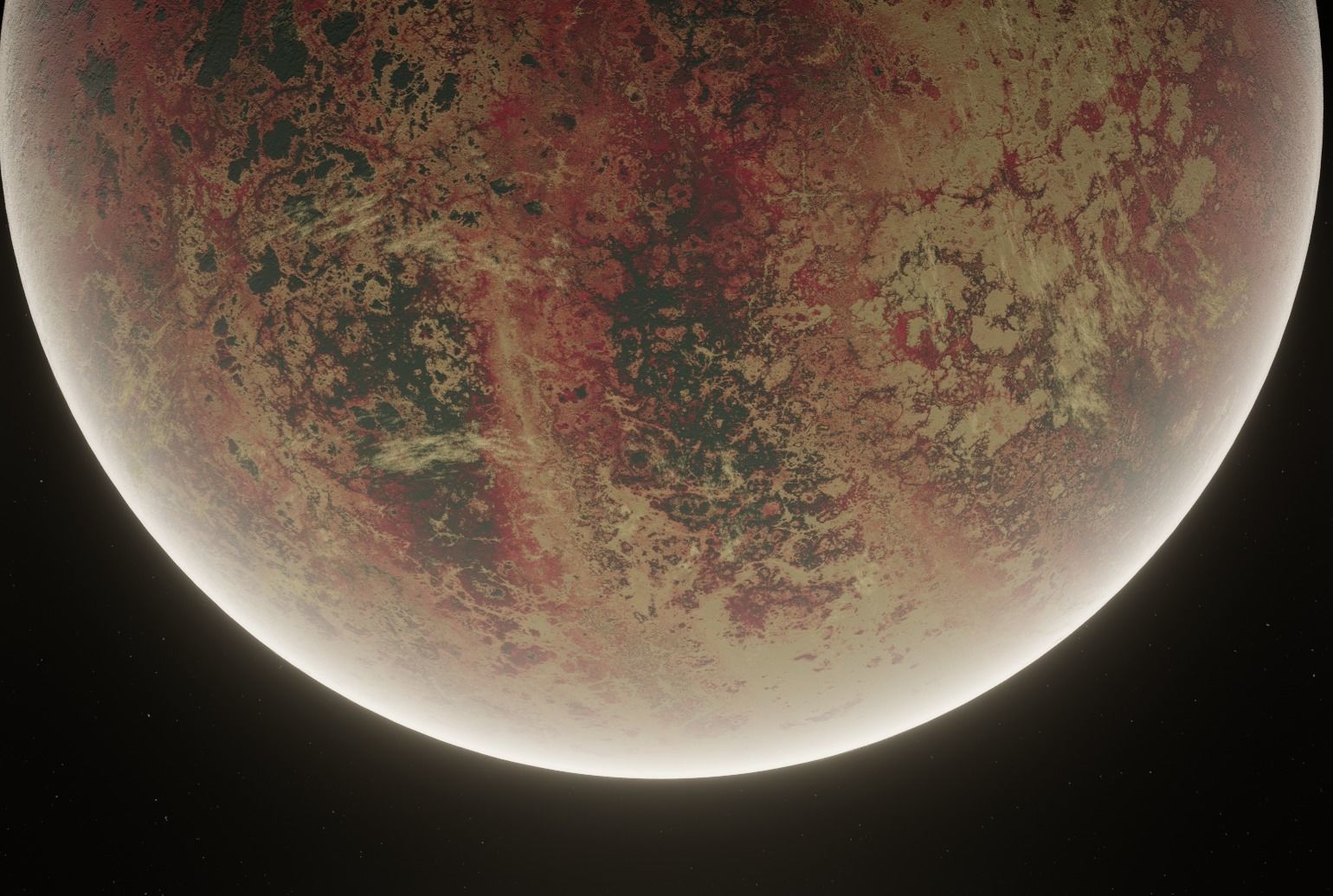 Planet Space Ready to game  Low-poly 3D model_3