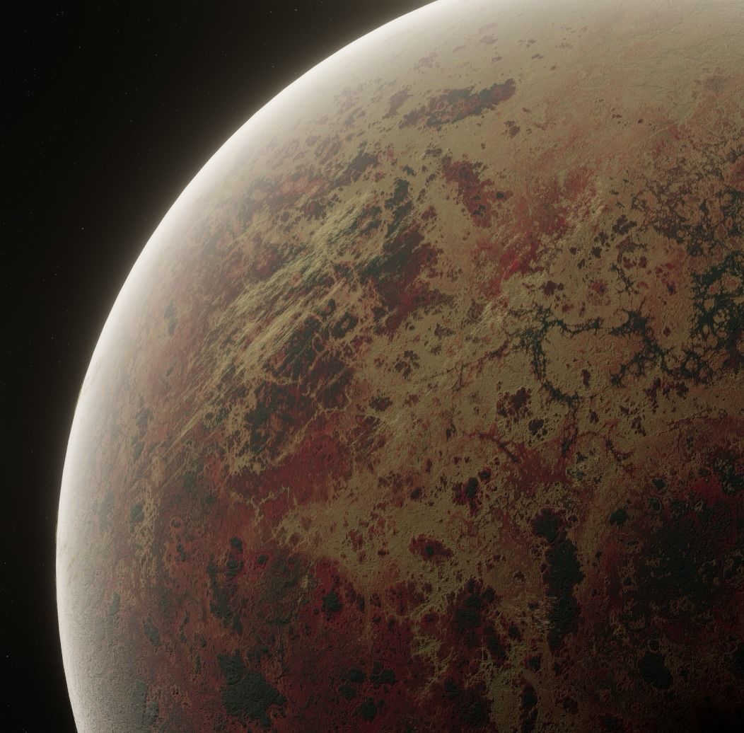 Planet Space Ready to game  Low-poly 3D model_11