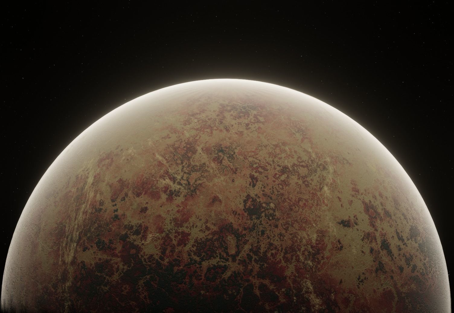 Planet Space Ready to game  Low-poly 3D model_9