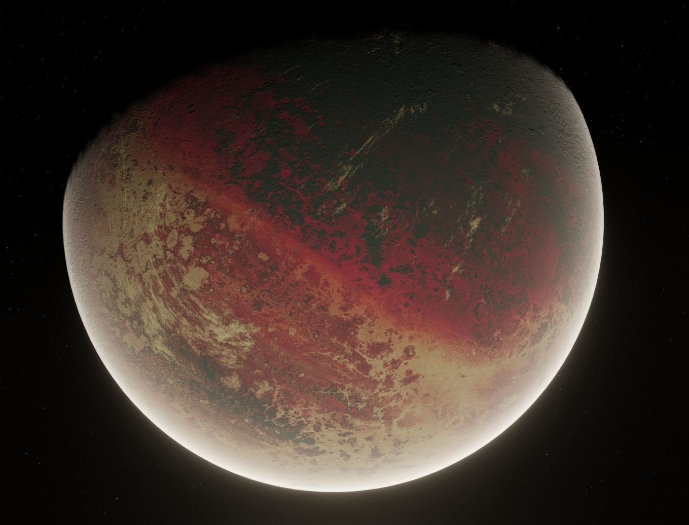 Planet Space Ready to game  Low-poly 3D model_2