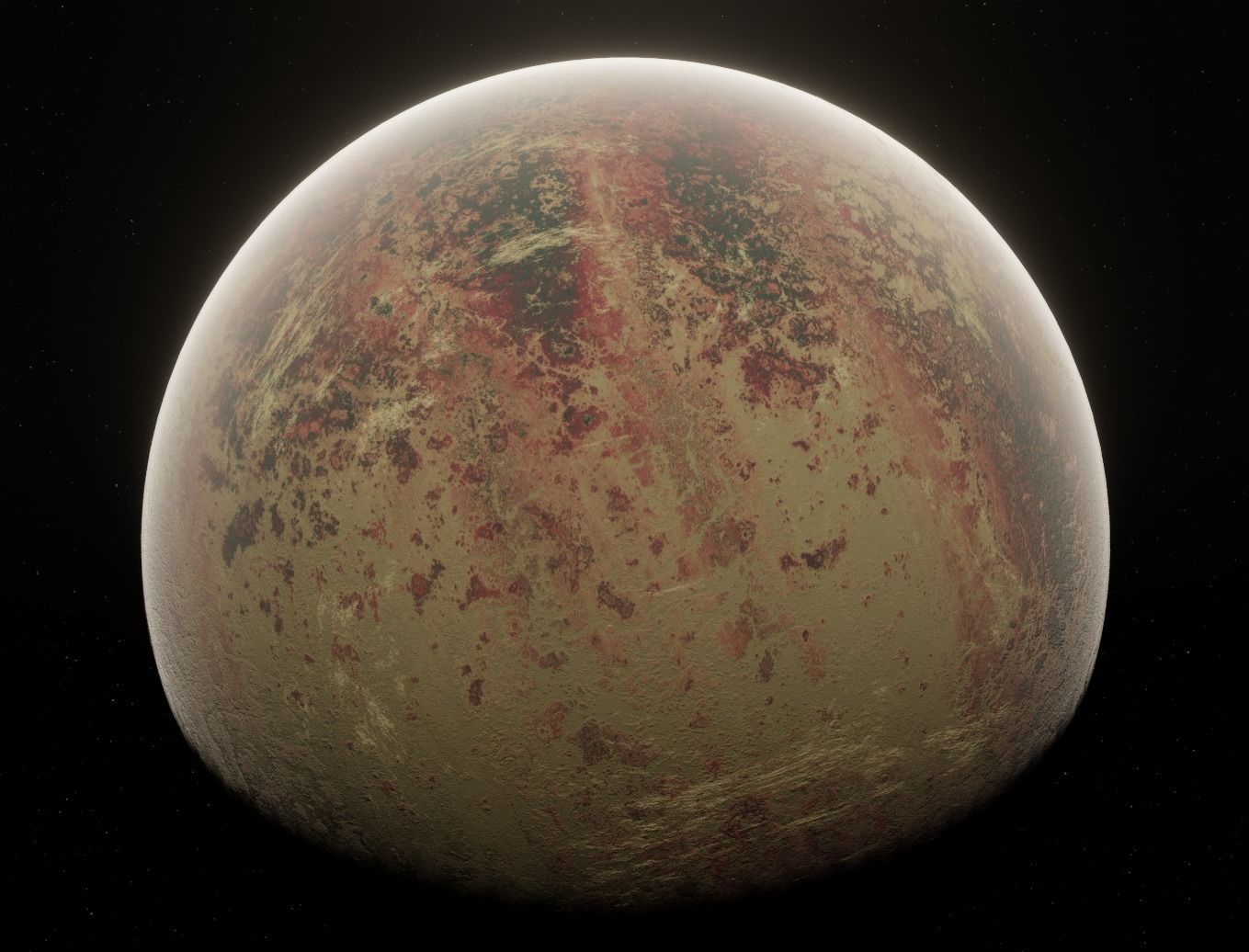 Planet Space Ready to game  Low-poly 3D model_12