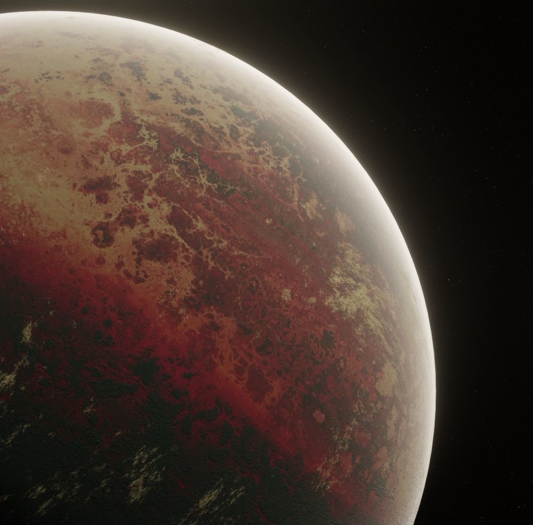 Planet Space Ready to game  Low-poly 3D model_5