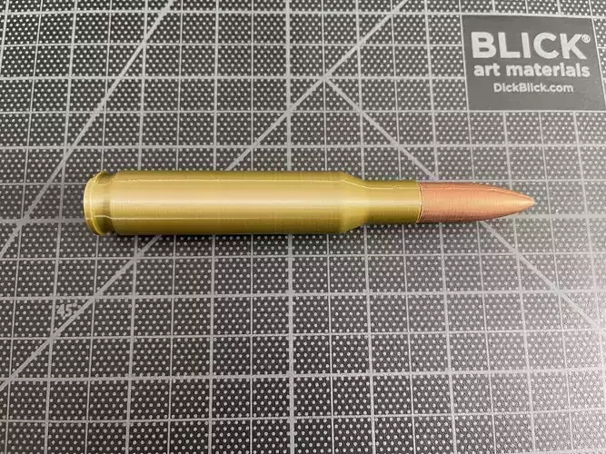 50 cal BMG 12 7x99mm NATO 3d printable bullet 3D print model