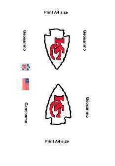 Printable High Resolution NFL Helmet Decals Pack 1  3D print model_2