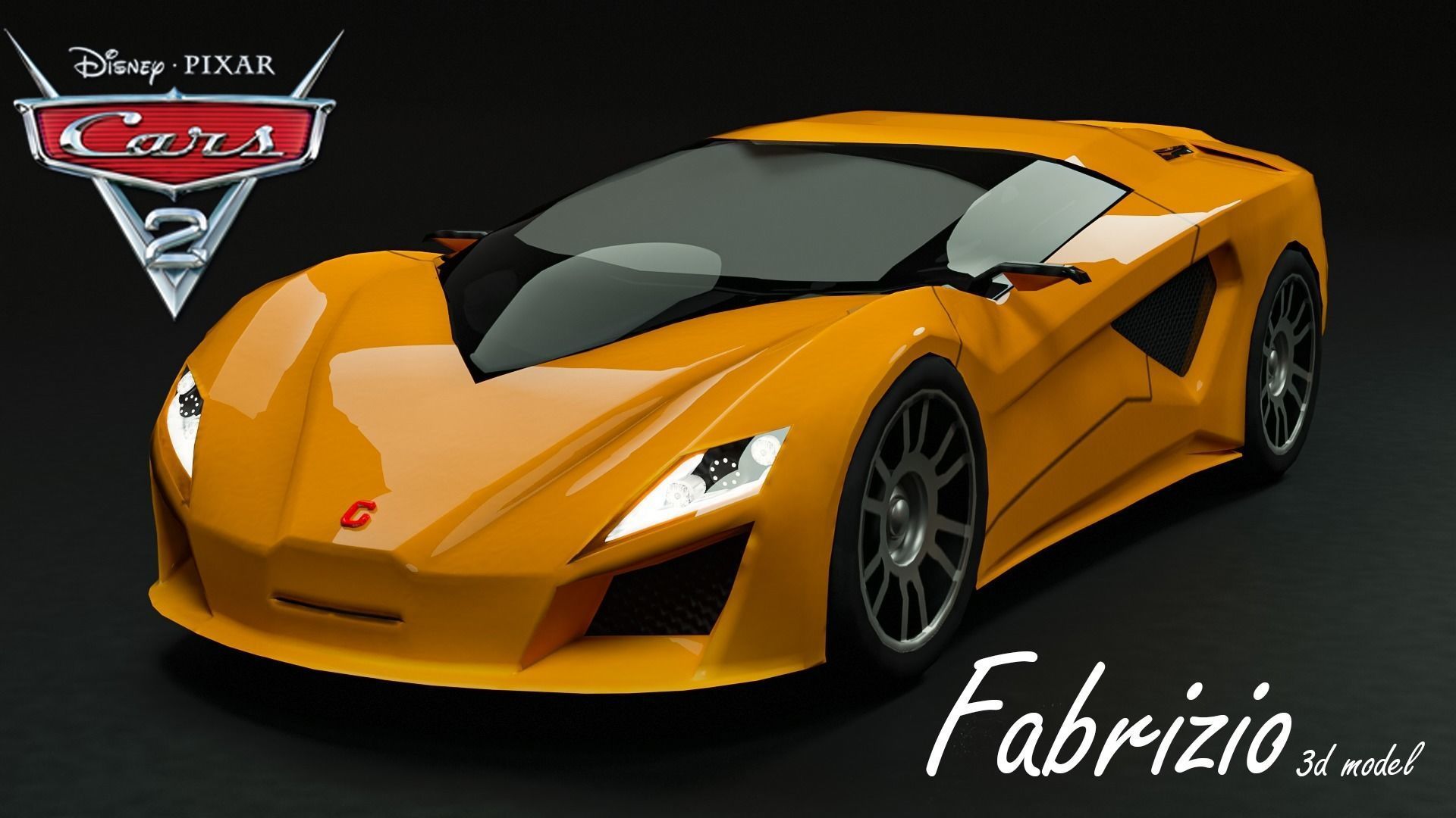 Fabrizio from Cars 2 3D model_2