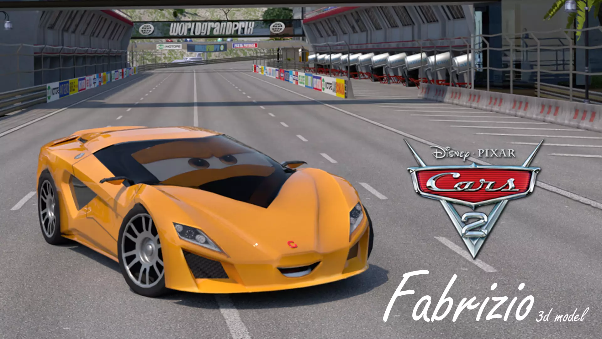 Fabrizio from Cars 2 3D model_0