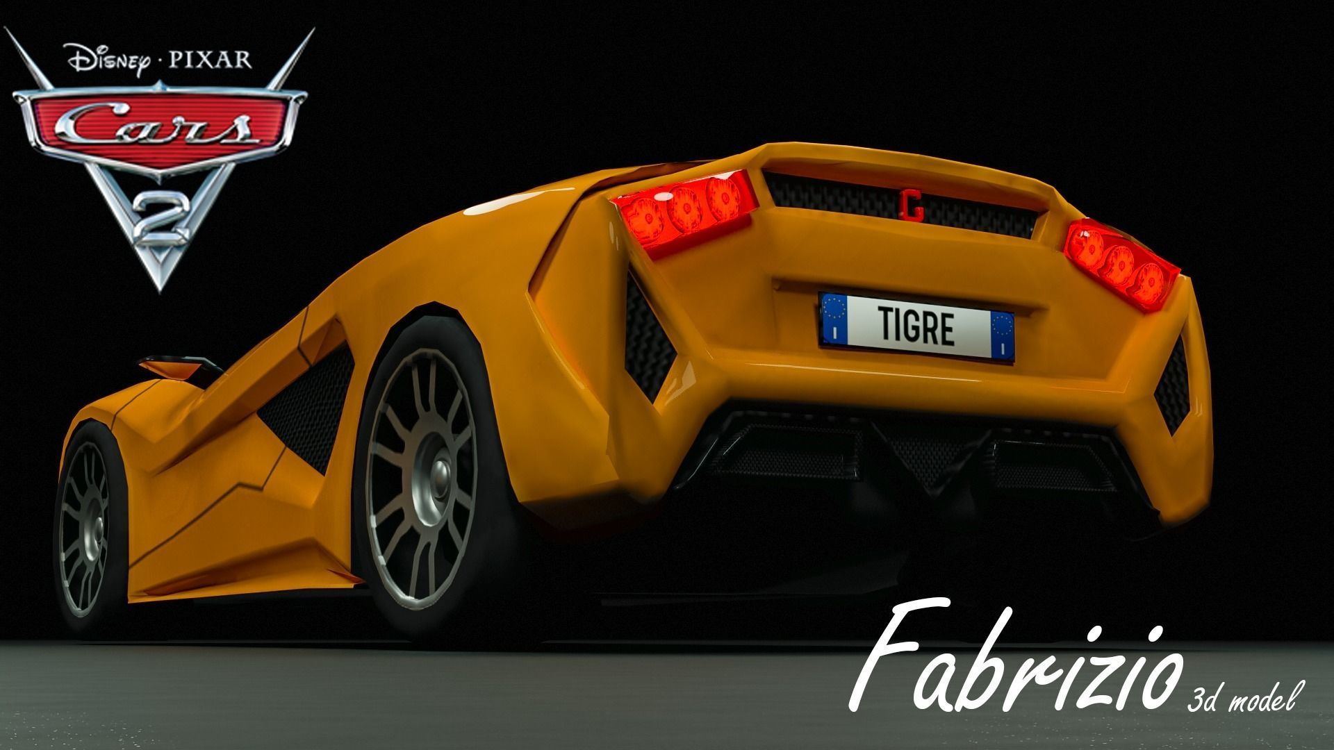 Fabrizio from Cars 2 3D model_4