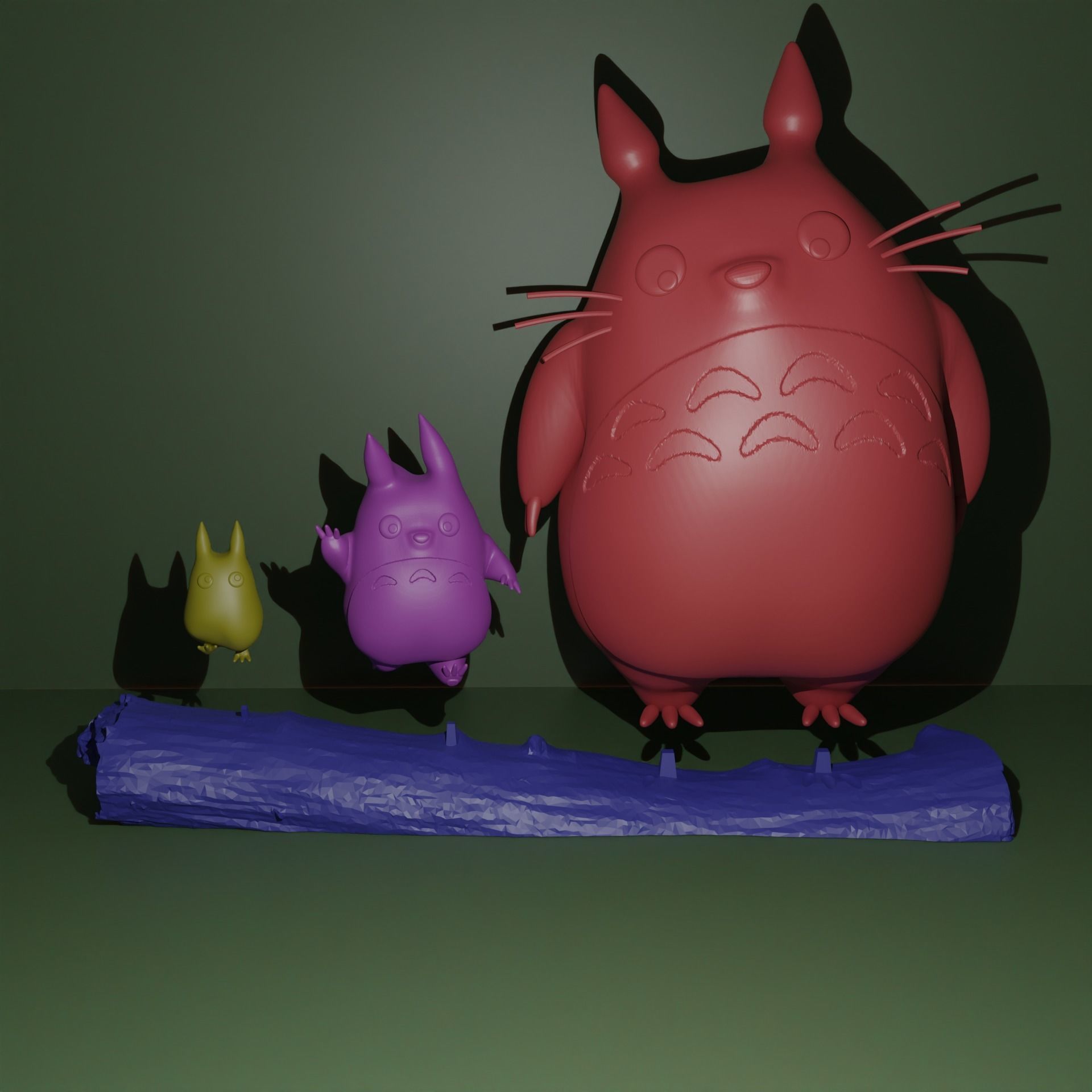 Totoros 3D print model_12