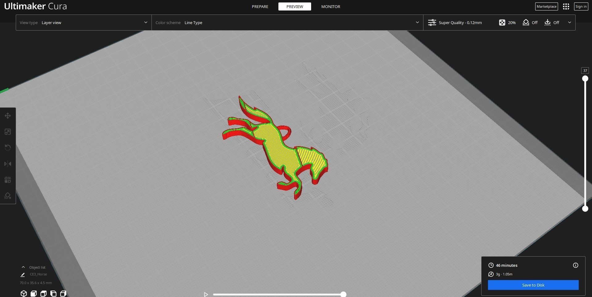 Horse KeyChain 2 3D model_5