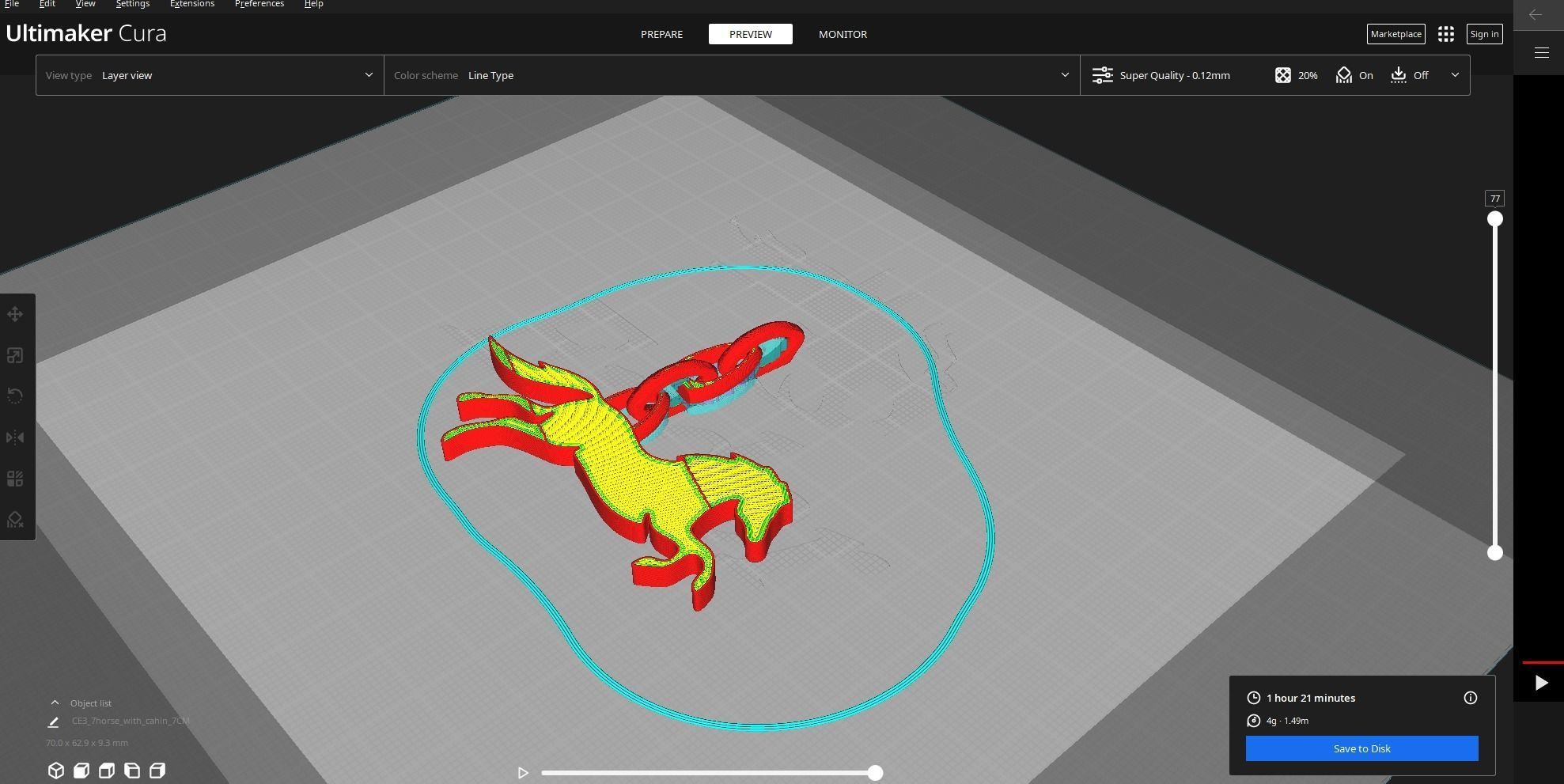 Horse KeyChain 2 3D model_2