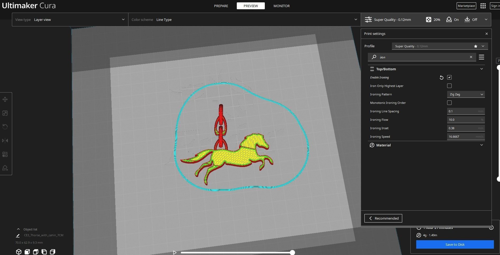 Horse KeyChain 2 3D model_1