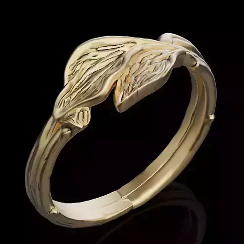 Lux ring silver gold sterling printable jewelry 3D model