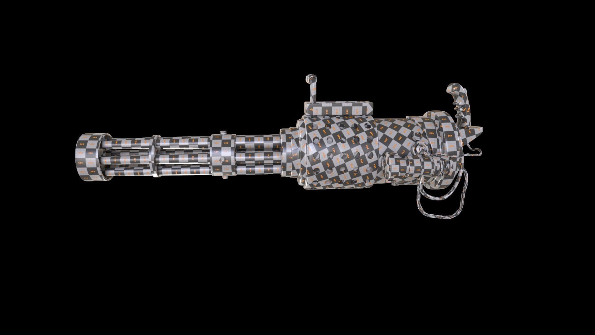 Machine gun 3D model_13