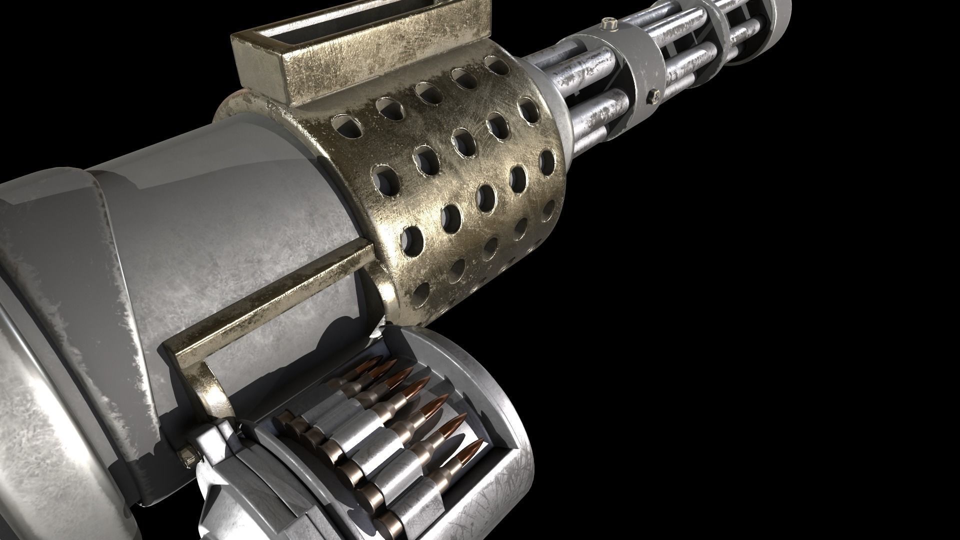 Machine gun 3D model_10