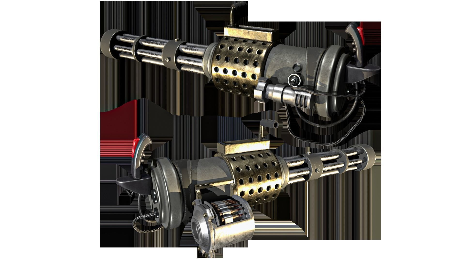 Machine gun 3D model_4