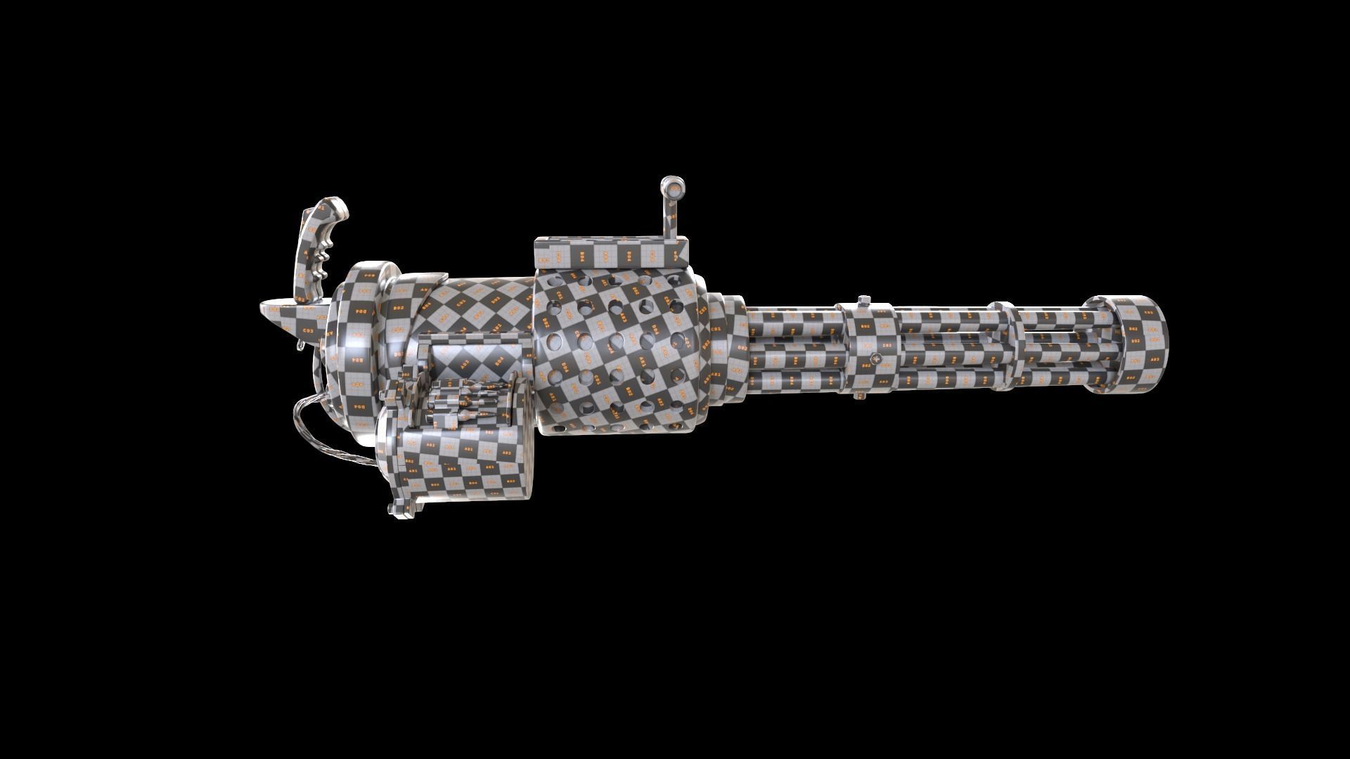 Machine gun 3D model_12