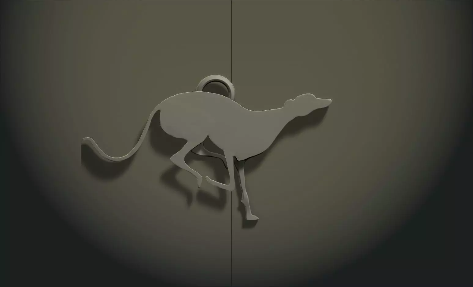 HoundDog KeyChain 3D model_0