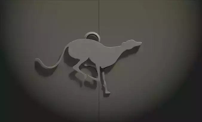 HoundDog KeyChain 3D model HoundDog KeyChain 3D model