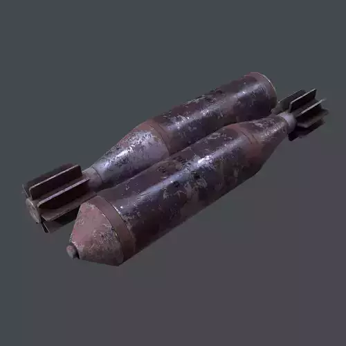 Mortar Projectile 60mm M83 3D model