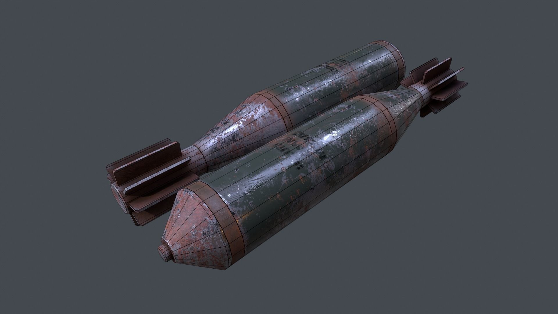 Mortar Projectile 60mm M83 3D model_8