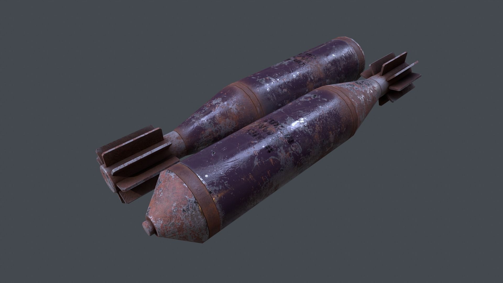 Mortar Projectile 60mm M83 3D model_7