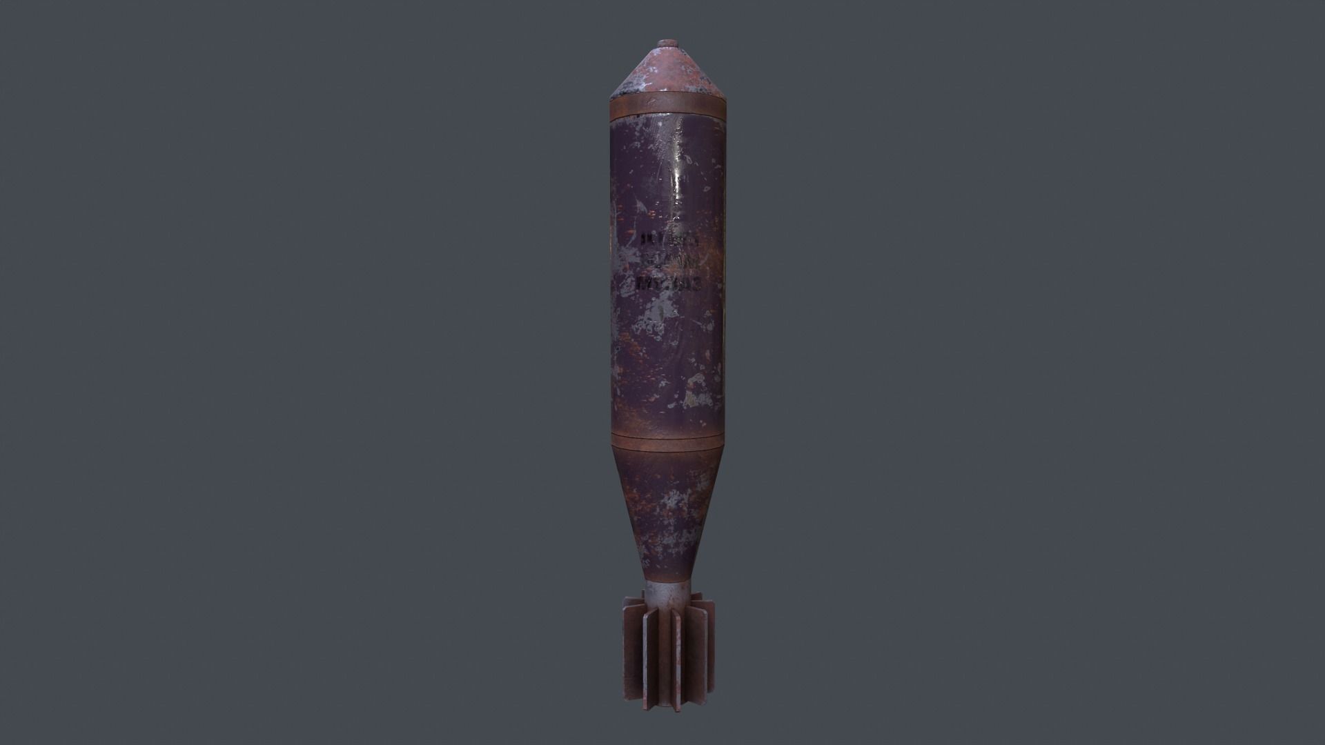 Mortar Projectile 60mm M83 3D model_5
