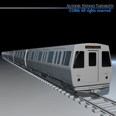 Subway train 2 3D model_10