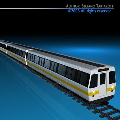 Subway train 2 3D model_3