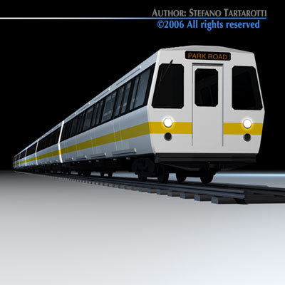 Subway train 2 3D model_14