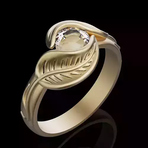 Lux ring silver gold sterling printable jewelry 3D model