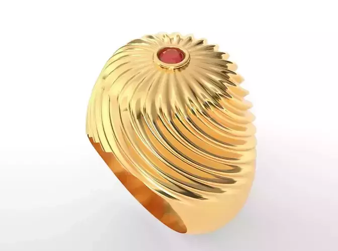 mens middle eastern twist ring size 8