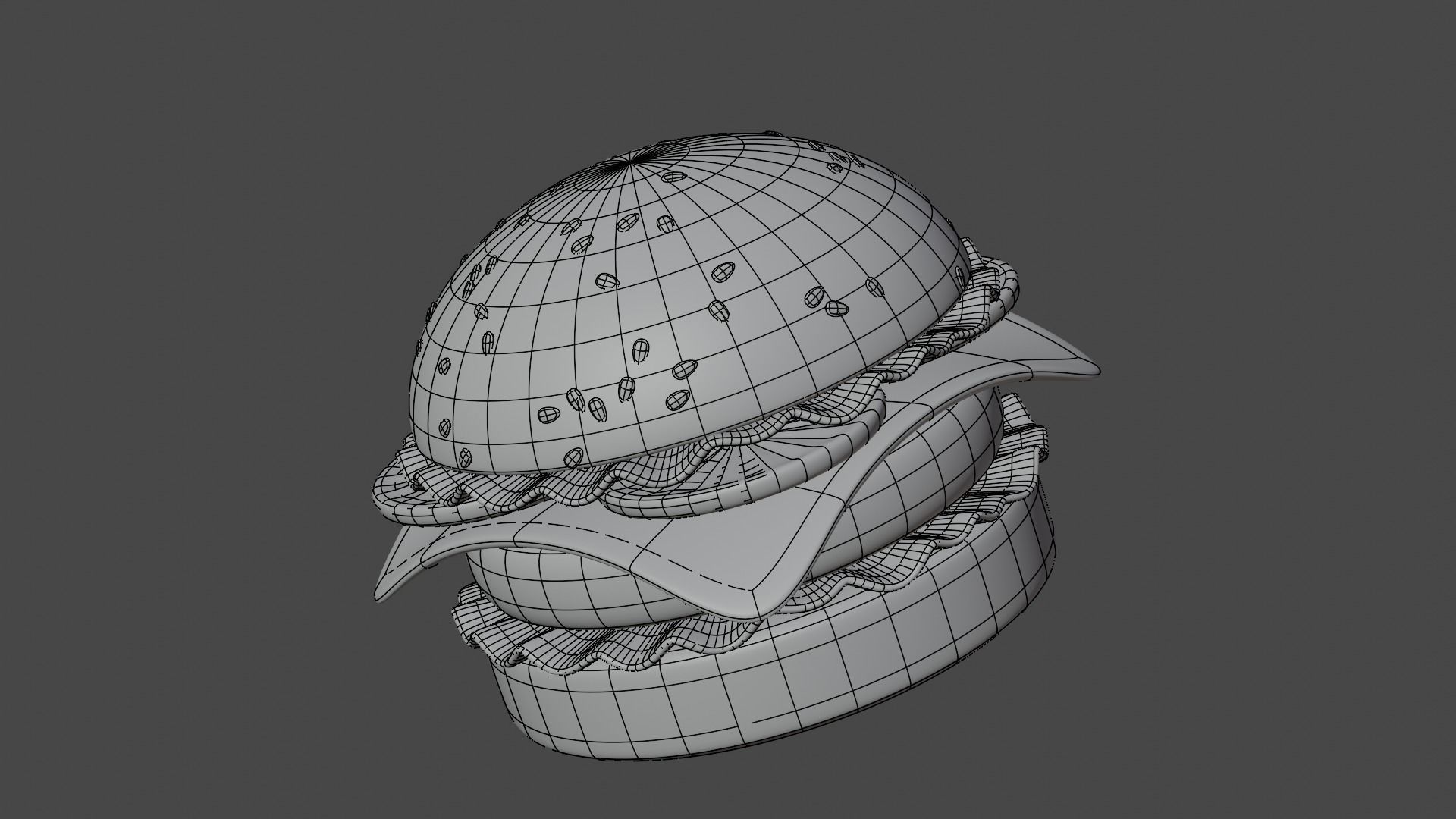 Burger 3D Model hamburger 3D model_4