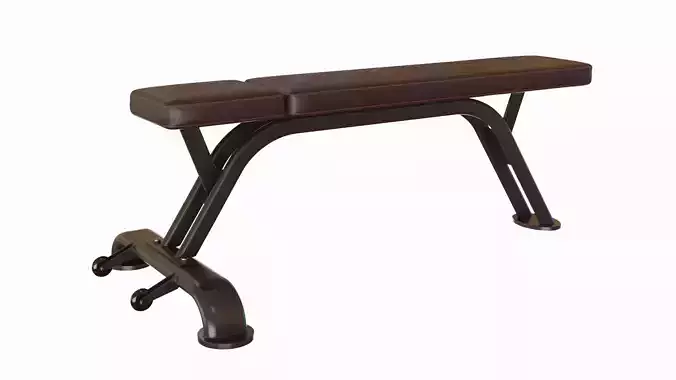 Gym System Bench 3D model